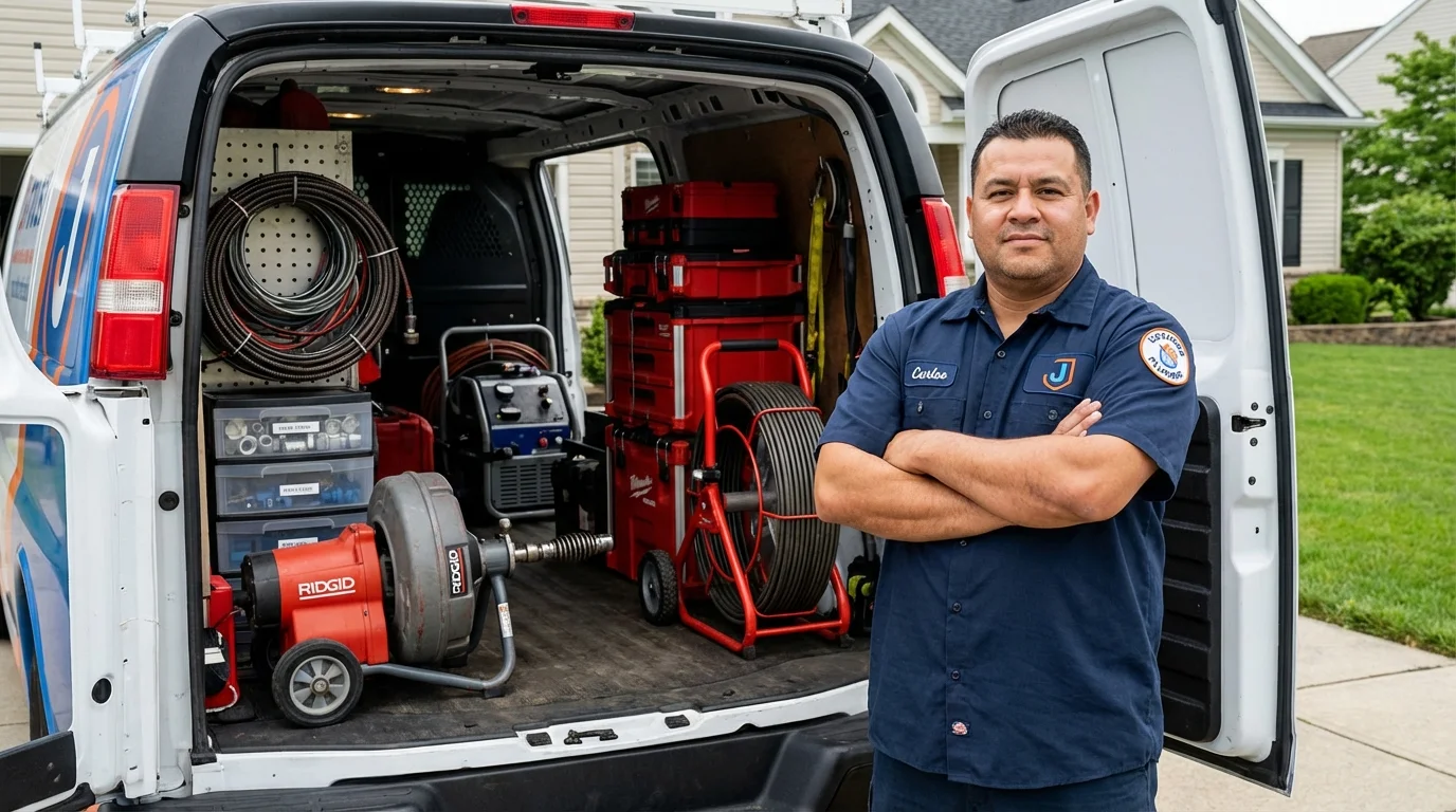 Professional drain cleaning equipment and Johns Plumbing LLC plumber in Laveen