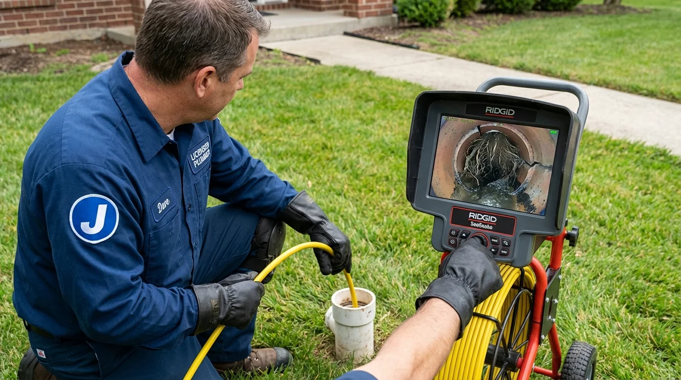 Sewer camera inspection being performed by Johns Plumbing LLC in Laveen
